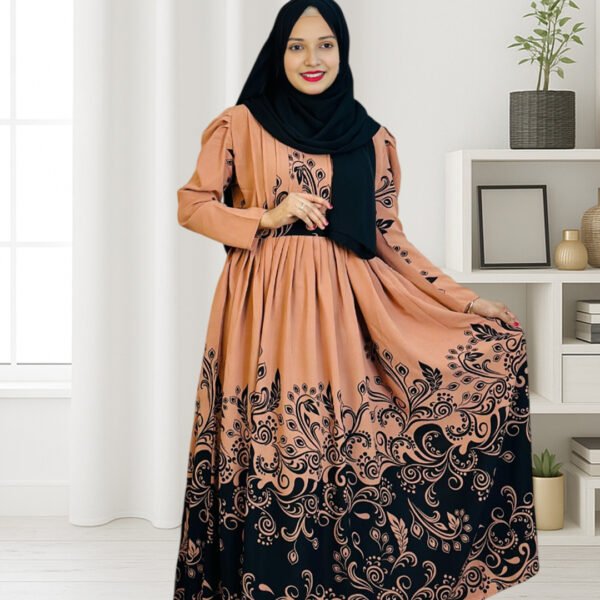 Elegant Ground Touch Borka in Alex Georgette