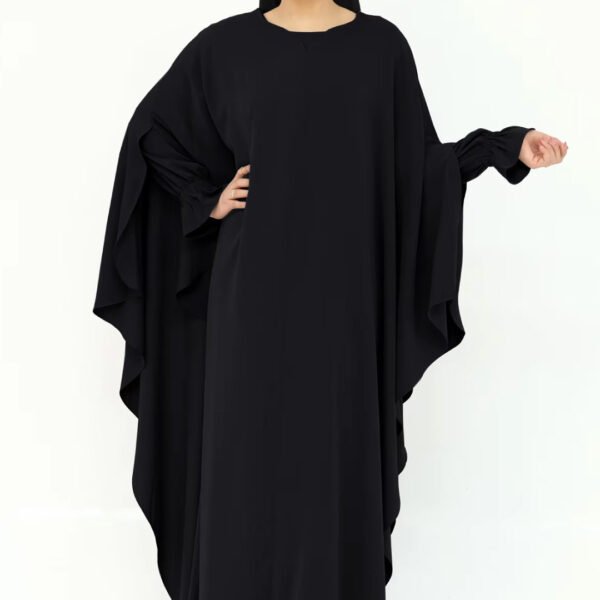 Turkish Abaya Borka Black