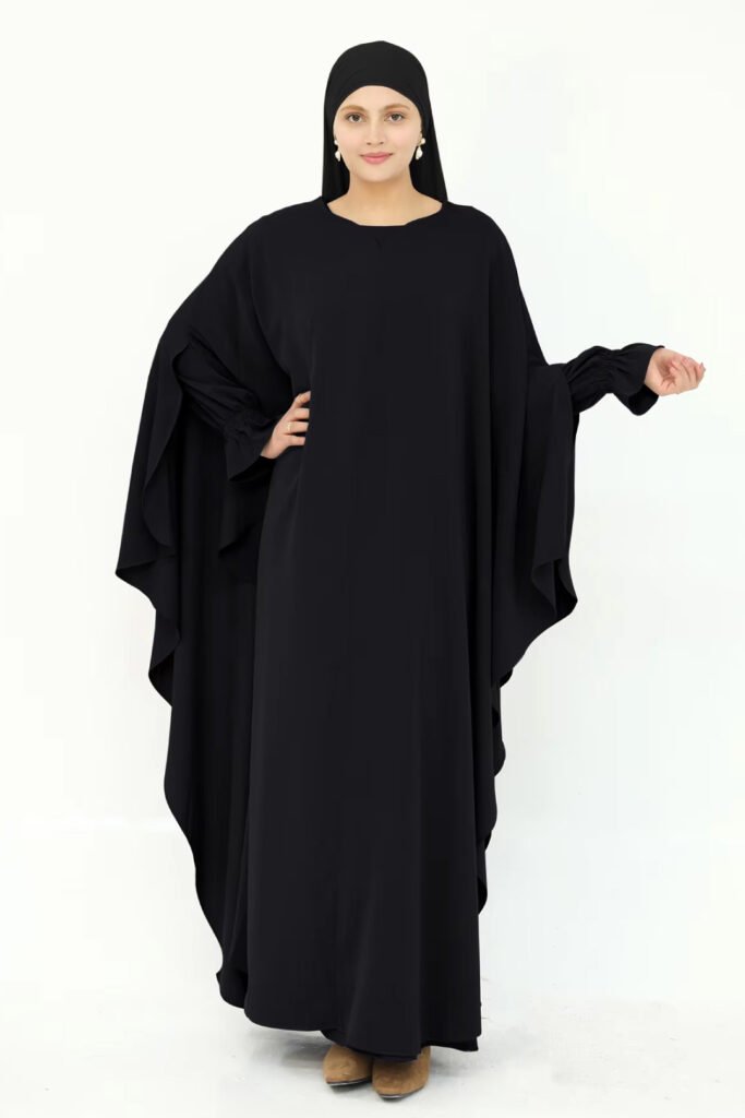 Turkish Abaya Borka Black