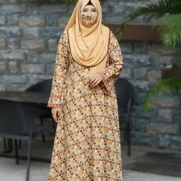 (Mustard Yellow) Moslin Kurti