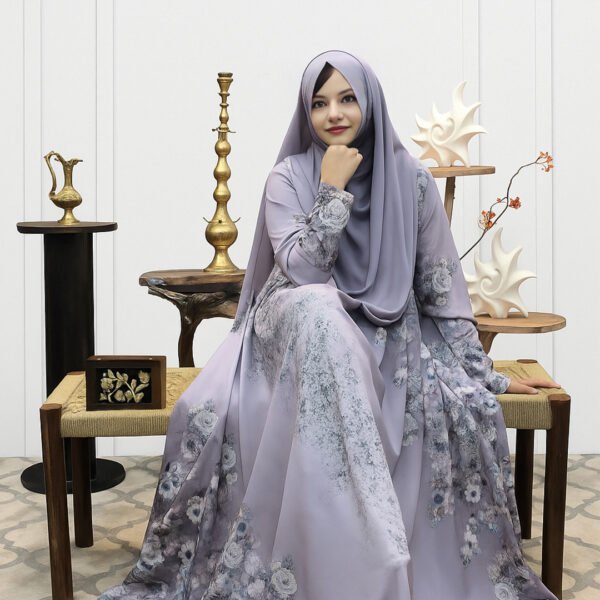 Printed Abaya Borka