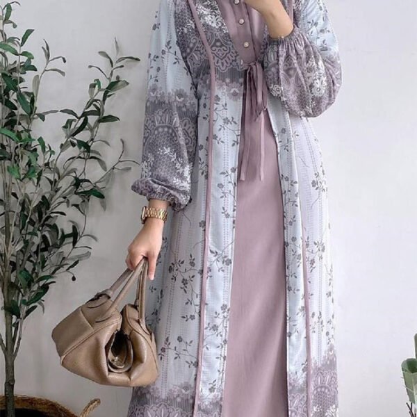 Elegant Floral Abaya Borka Design